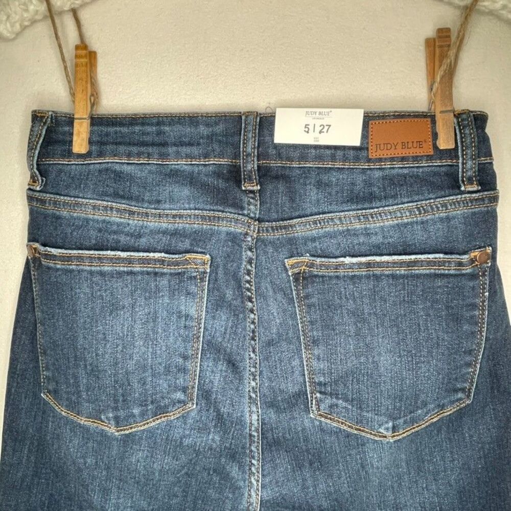 (NWT) Judy Blue Sz 5/27 Relaxed Fit High Waist Skinny Blue Stretch Denim Jeans - Picture 10 of 10